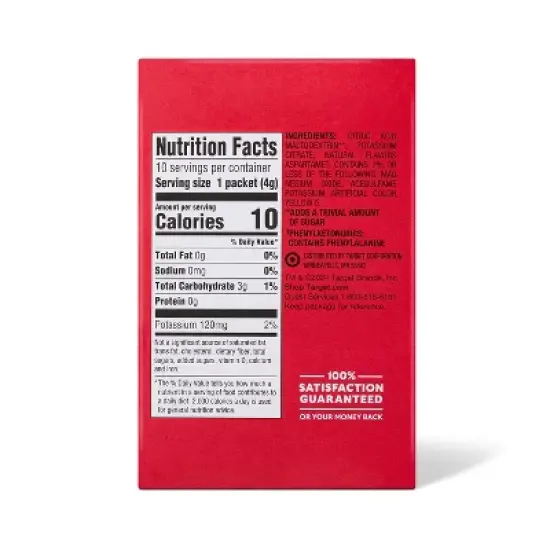 Lemonade Sugar-Free Drink Mix - 10ct - Market Pantry&trade; image {1}