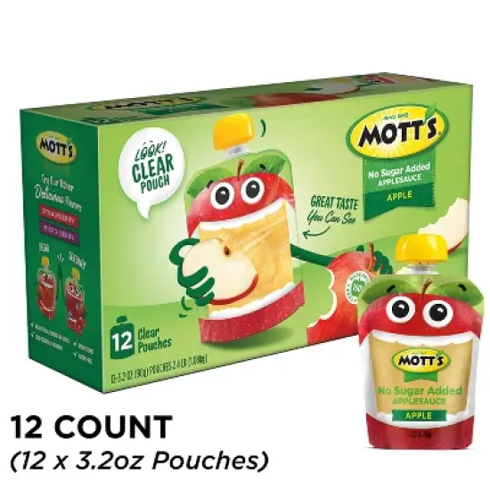 Mott's Unsweetened Pouches - 38.4oz/12ct image {14}