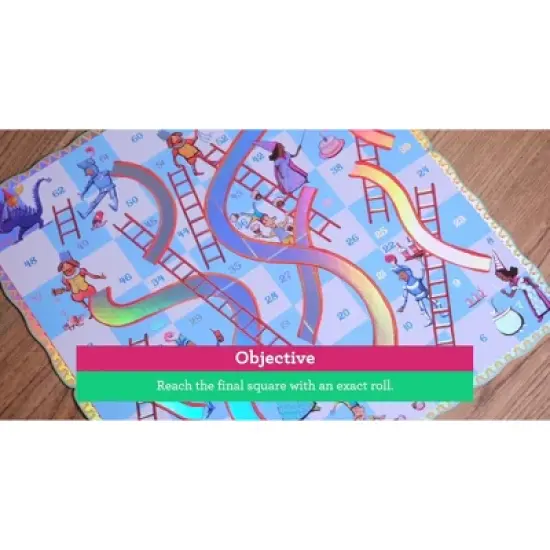 eeBoo: Slips & Ladders,Dragon Edition, Classic Board Game, Kids 5+, 2-4 Players image {5}