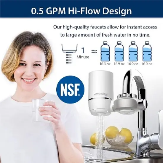 Waterdrop WD-FF-01A Replacement Filter, Faucet Water Filter, Replacement for WD-FC-01, WD-FC-02, WD-FC-06(1 Pack) image {6}