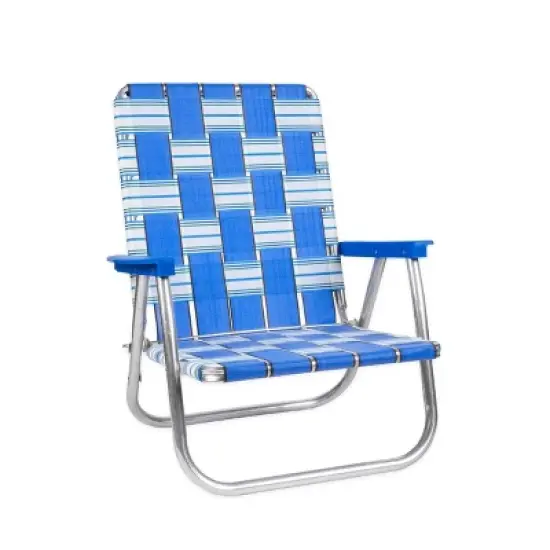 Lawn Chair USA Folding Aluminum Beach Webbed Chair image {8}