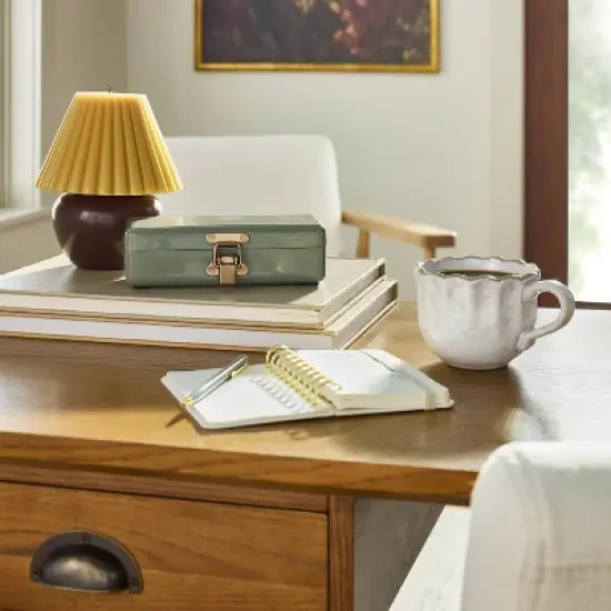 10oz Carved Edge Mug Cream - Hearth & Hand&trade; with Magnolia image {1}
