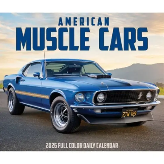 Willow Creek Press 5.5"x6.5" American Muscle Cars 2026 Box Calendar image {4}