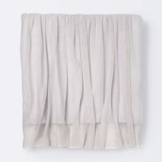 Crib Skirt Tulle - Cloud Island&trade; Gray image {1}