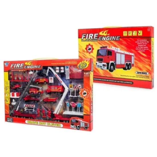 JP3107 Big-Daddy Fire Rescue 40+ Toy Play Set To Create a Perfect Emergency Scene image {1}
