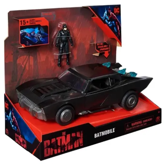DC Comics Batmobile with 4" Batman Figure image {7}
