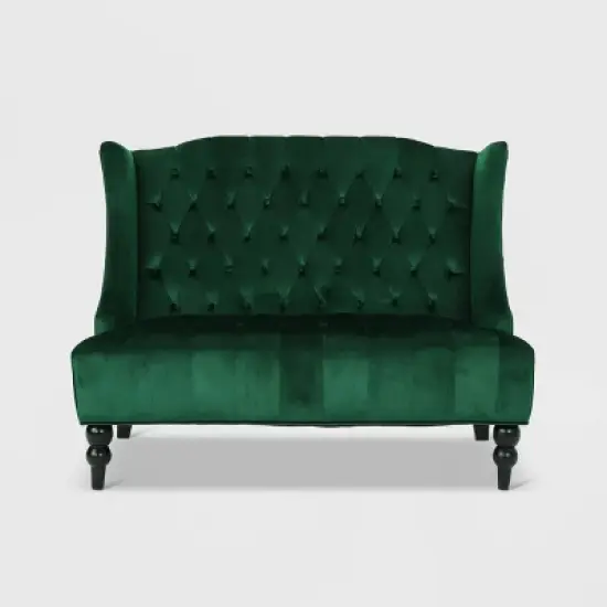 Leora Winged Loveseat - Christopher Knight Home image {11}