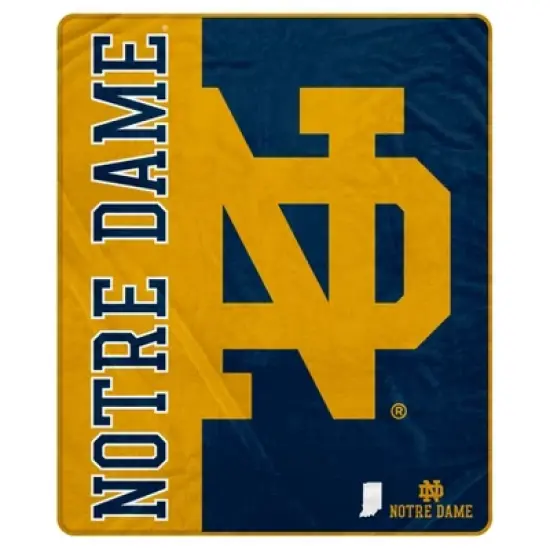 NCAA Notre Dame Fighting Irish Ultra Soft Tailgate Throw Blanket image {2}