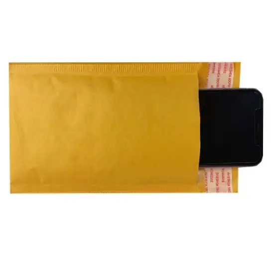 UOFFICE Pack of 500 Bulk Kraft Bubble Mailers 4" x 8" - #000 Self-Seal Padded Envelopes image {9}