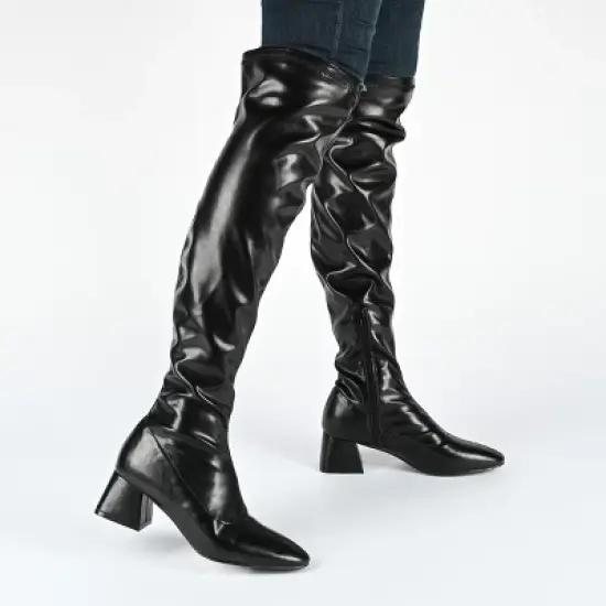 Journee Collection Womens Melika Tru Comfort Foam Extra Wide Calf Block Heel Over The Knee Boots image {8}