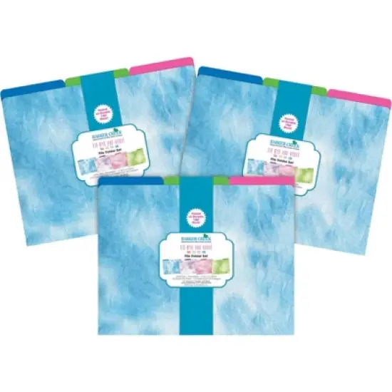 Barker Creek Tie-Dye and Ombre 14pt Letter-Size File Folders Multi-Design Set 36 per Set: Paper, Top Tab, 50 Sheet Capacity image {4}
