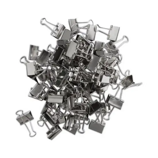 U Brands Binder Clips, Medium, Silver, 72/Pack image {4}