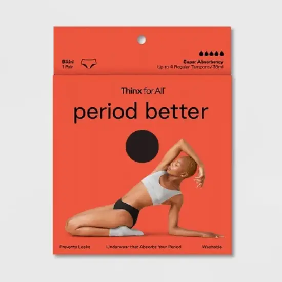 Thinx for All Women's Super Absorbency Bikini Period Underwear image {3}
