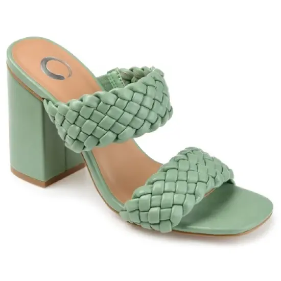 Journee Collection Womens Melissa Open Toe High Block Heel Pumps image {11}
