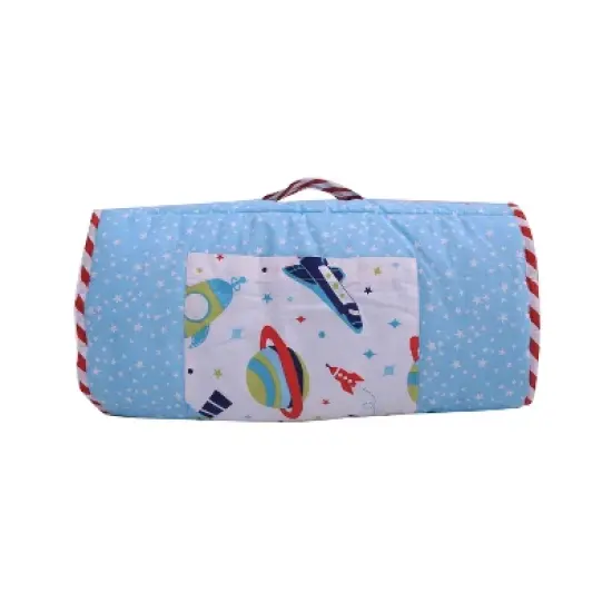 Bacati - Space Multicolor Boys Cotton Toddler Nap Mat image {1}