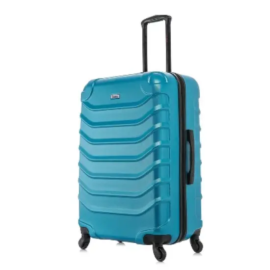 InUSA Endurance Lightweight Hardside Large Checked Spinner Suitcase image {10}