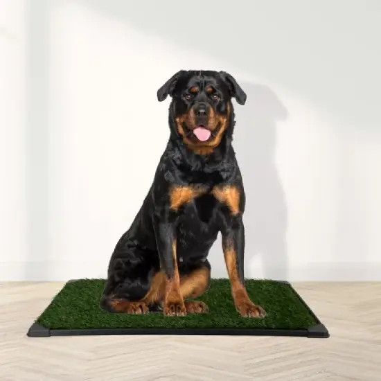 PETMAKER 41x27in Dog Grass Pad with Tray image {12}
