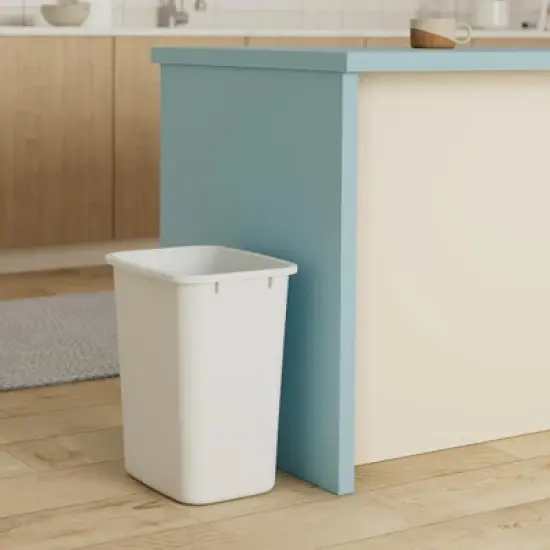 Rubbermaid Open Top Wastebasket Large Plastic Trash Bin Container, 36 Qt, 2 Pack image {2}