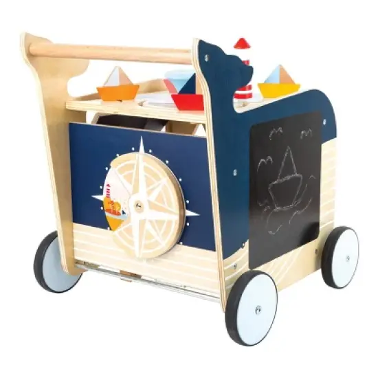 Small Foot Wooden Whale Baby Walker and Activity Center image {2}