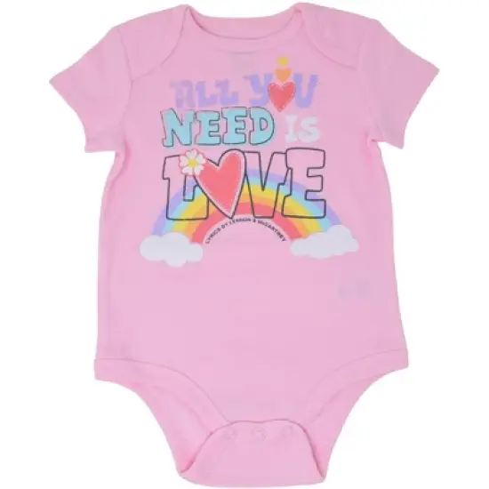 Lyrics by Lennon and McCartney 5 Pack Short Sleeve Bodysuits Newborn to Infant image {1}