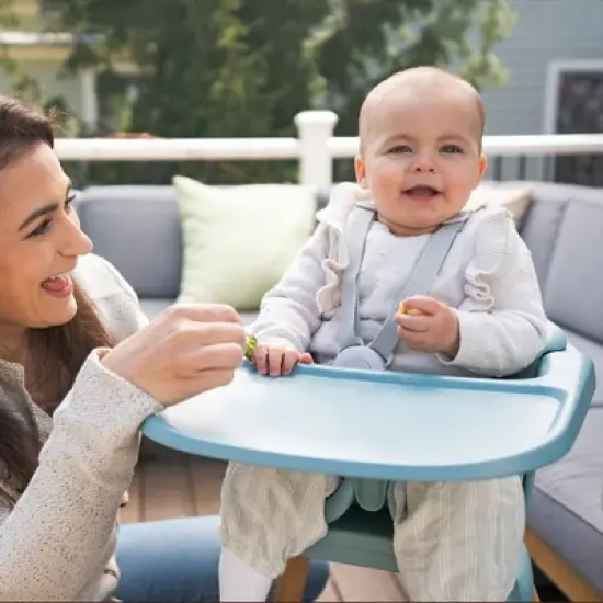 Evrloop 3-in-1 High Chair - Sustainable Design that Grows with Your Child - Nantucket Blue image {7}