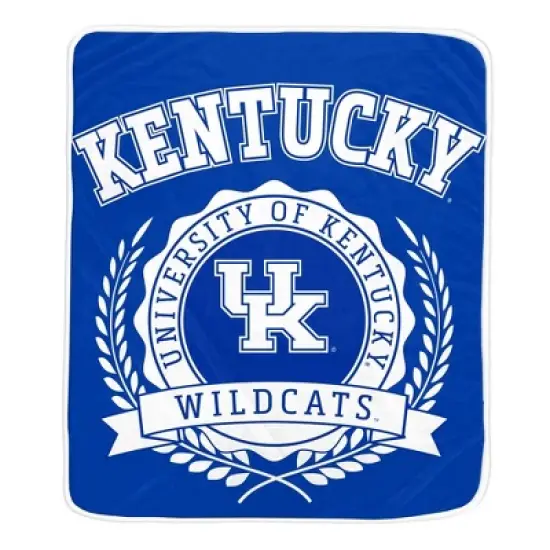 NCAA Kentucky Wildcats Crest Ultra Soft Blanket image {2}