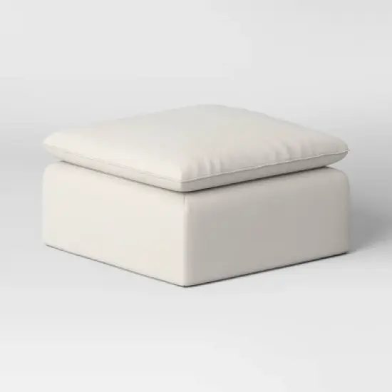 3pc Haven French Seam Modular Sectional Cream - Threshold&trade; image {3}