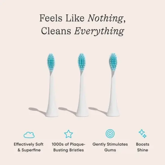 Cocolab Electric Brush Head Refills with Extra Soft and Gentle Bristles - 3pk image {2}