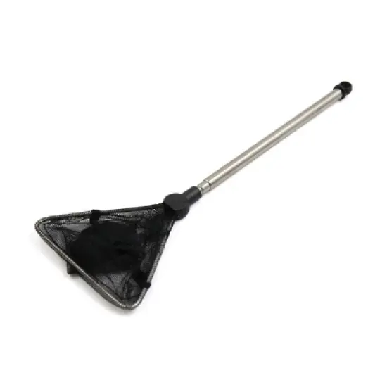 Unique Bargains Stainless Steel Telescopic Handle Aquarium Fishbowl Shrimp Fish Landing Skimmer Net 1 Pc image {4}