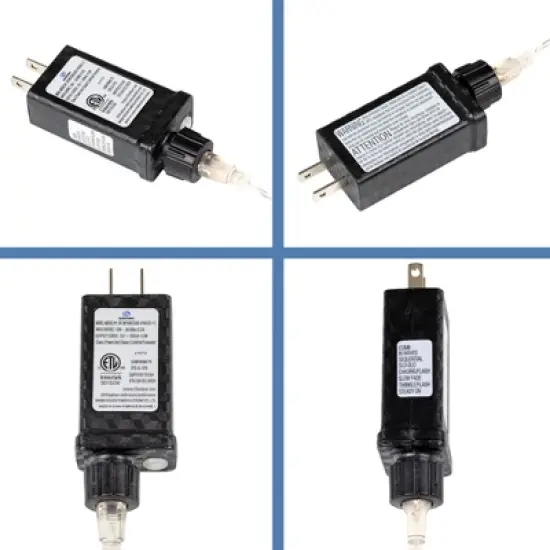 Novelty Lights LED Curtain Lights 300 LED Warm White 8 Function Non-Connectable Clear Wire image {3}