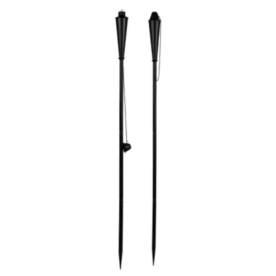 BIRDROCK HOME 4pk Mallorca Torches - Black image {3}
