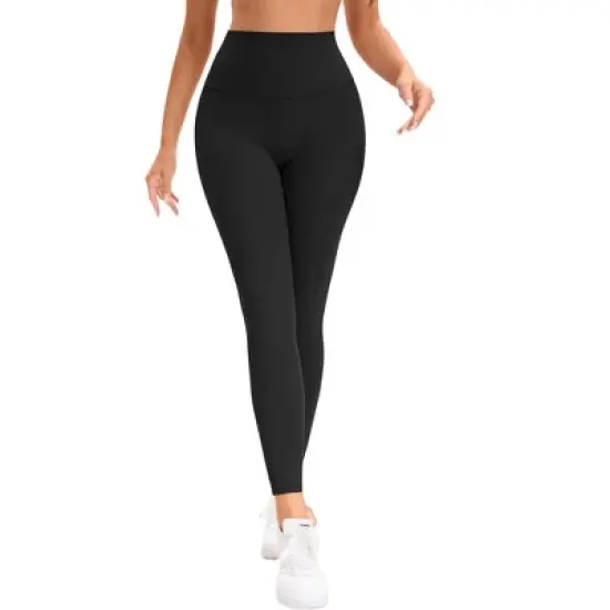 INSPIRE CHIC Women's 3 Packs High Waist Tummy Control Workout Running Leggings Soft Shapewear Pants image {3}