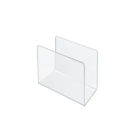 Azar Displays Small Clear Acrylic Desk File Holder, 4-Pack image {3}