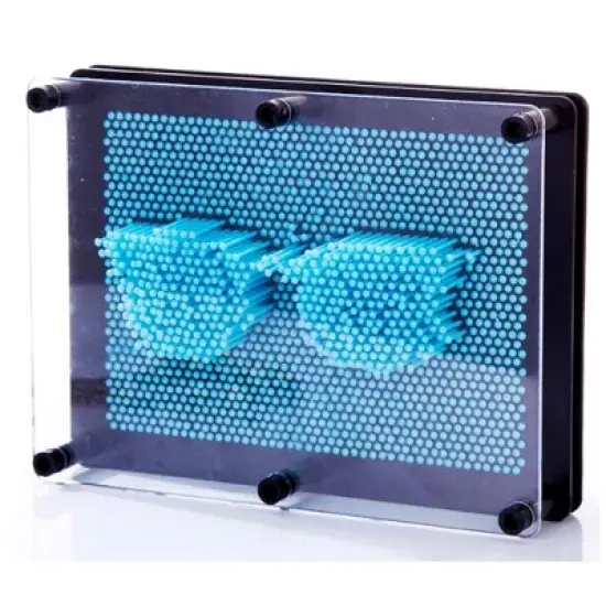 Insten 3D Pin Art Impression Board, Fun & Creative Toys for Kids and Children, 6 x 8in Light Blue image {1}