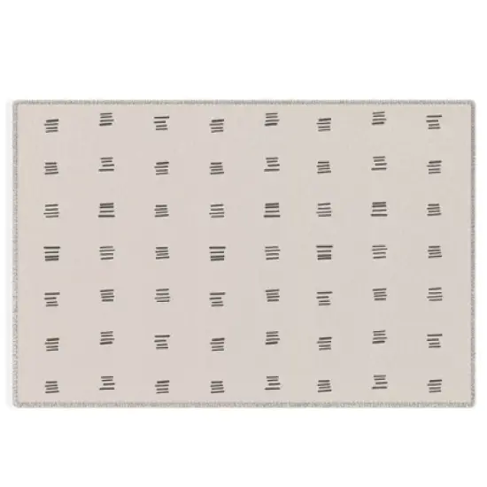 Urban Wild Studio desert check small charcoal Outdoor Rug - Deny Designs image {6}