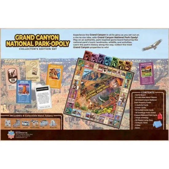 MasterPieces Opoly Family Board Games - Grand Canyon National Park Opoly image {3}