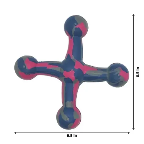 American Pet Supplies 6.5-Inch Sustainable Eco-Friendly Natural Rubber Jack Dog Toy image {2}