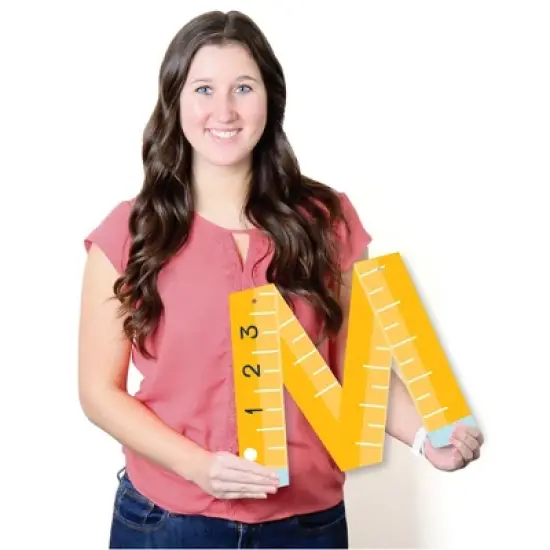 Big Dot of Happiness Back to School - Large First Day of School Classroom Decorations - Welcome Back - Outdoor Letter Banner image {6}