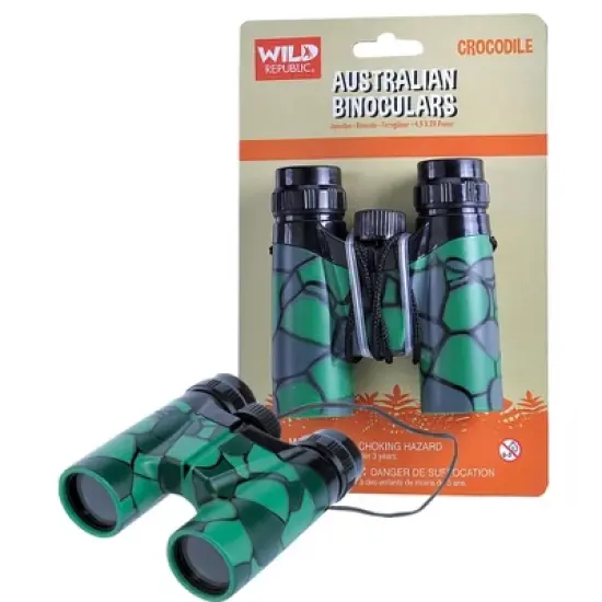 Wild Republic Binocular Crocodile Animal Figure, 9.3 Inches image {1}