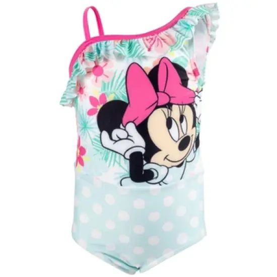 Disney Minnie Mouse Girls One Piece Bathing Suit Toddler image {8}