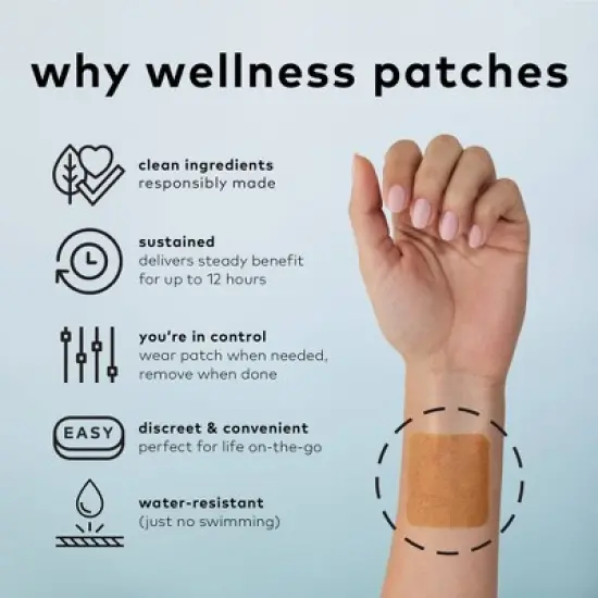 The Good Patch Relax Plant-Based Vegan Wellness Patch - 4ct image {3}