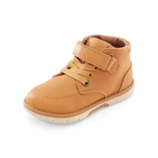 Stride Rite Quinn Kid's Leather Easy On/Off Boot | 4 | Honey Tan image {7}