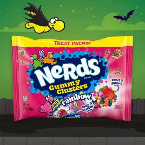 Nerds Gummy Clusters Treat Size Laydown Bag Candy - 6oz image {1}