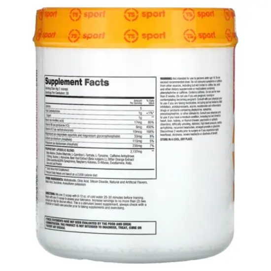 Top Secret Nutrition Sport, Cardio Igniter,  Professional Grade Performance Enhancer, Watermelon, 6.35 oz (180 g) image {2}