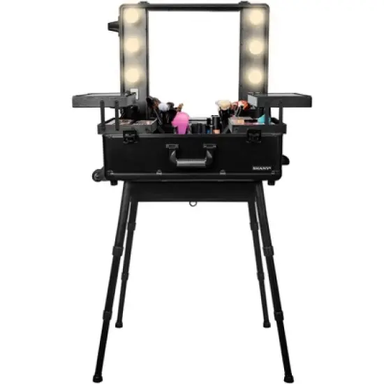 SHANY Studio ToGo Wheeled Lighted Trolley Makeup Case image {6}