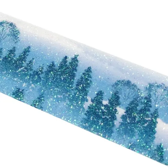 Wrapables Glitter Washi Masking Tape, Pine Forest, 30mm x 3M image {2}