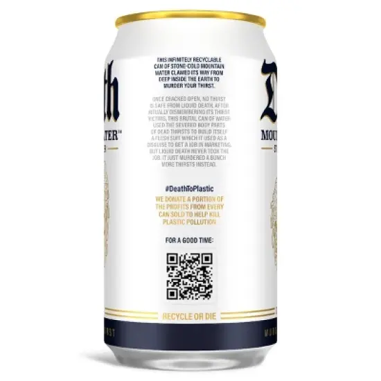 Liquid Death Mountain Water - 6pk/12 fl oz Cans image {3}