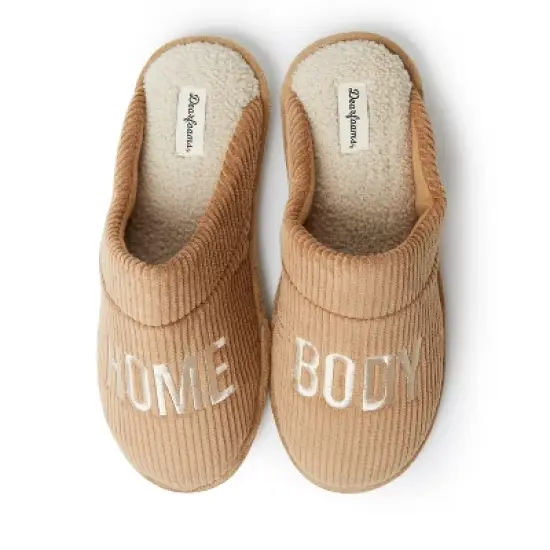 Dearfoams Men's Tanner Home Body Embroidered Ribbed Scuff Slipper image {5}