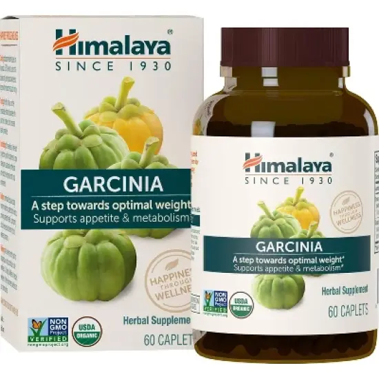 Himalaya Organic Garcinia Cambogia Herbal Supplement, Appetite Support, USDA Organic, Non-GMO, Vegan, 600 mg, 60 Plant-Based Caplets, 30 Day Supply image {6}