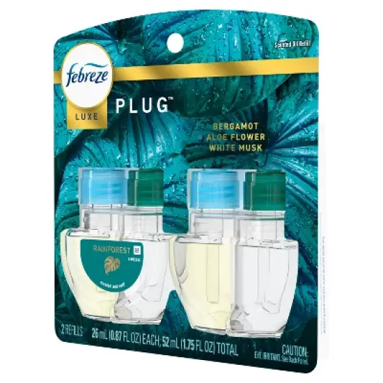 Febreze Luxe Plug Dual Refill Air Freshener - Rainforest - 1.75 fl oz/2ct image {11}